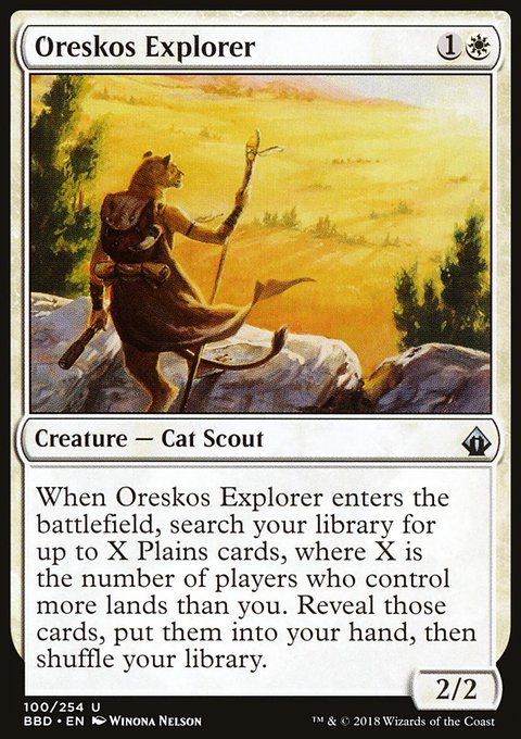 Oreskos Explorer, Battlebond #100, Magic: The Gathering card
