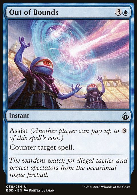 Out of Bounds, Battlebond #38, Magic: The Gathering card