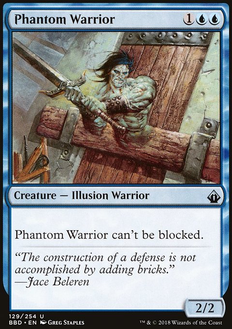 Phantom Warrior, Battlebond #129, Magic: The Gathering card