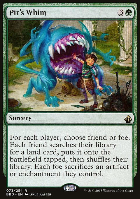 Pir's Whim, Battlebond #73, Magic: The Gathering card