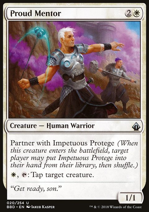 Proud Mentor, Battlebond #20, Magic: The Gathering card