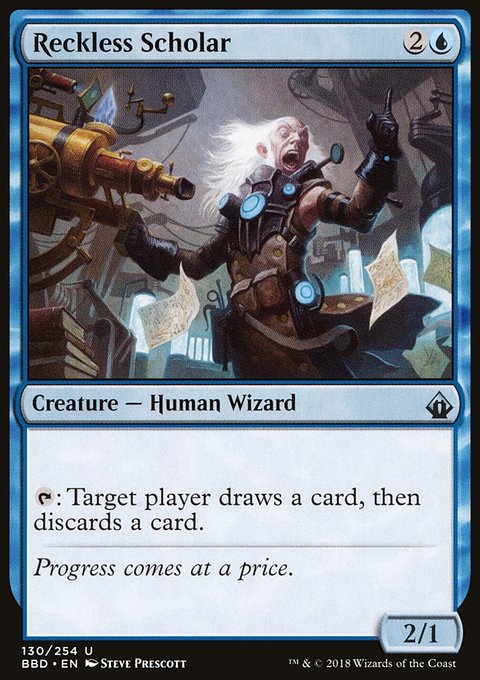 Reckless Scholar, Battlebond #130, Magic: The Gathering card