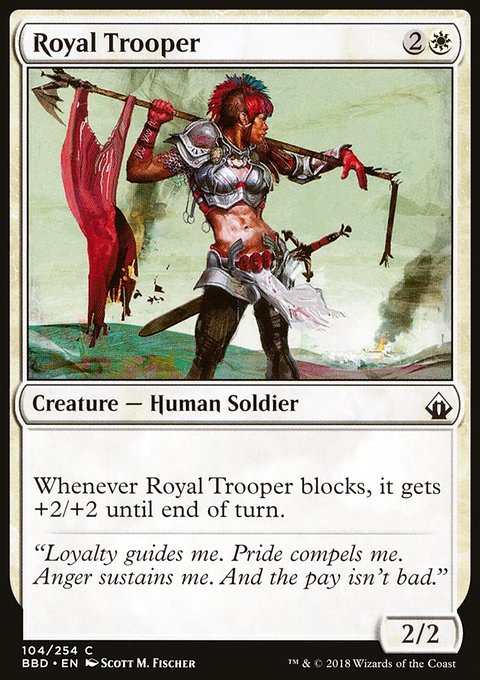 Royal Trooper, Battlebond #104, Magic: The Gathering card