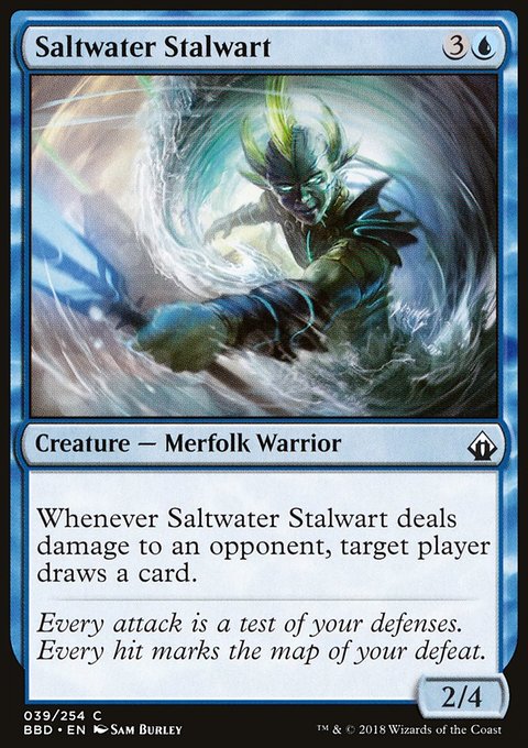 Saltwater Stalwart, Battlebond #39, Magic: The Gathering card
