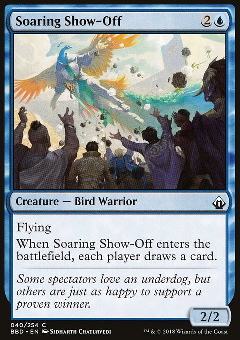 Soaring Show-Off, Battlebond #40, Magic: The Gathering card