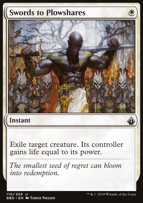 Swords to Plowshares, Battlebond #110, Magic: The Gathering card