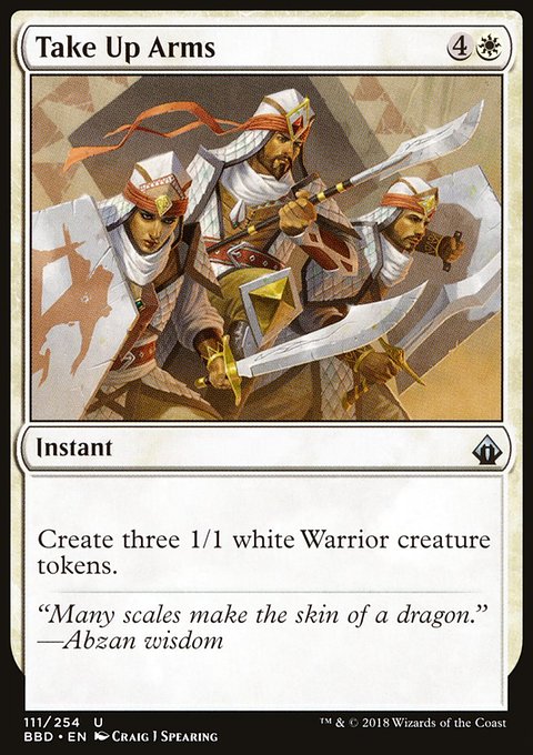Take Up Arms, Battlebond #111, Magic: The Gathering card