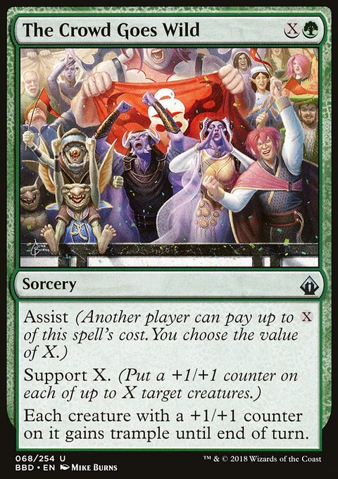 The Crowd Goes Wild, Battlebond #68, Magic: The Gathering card