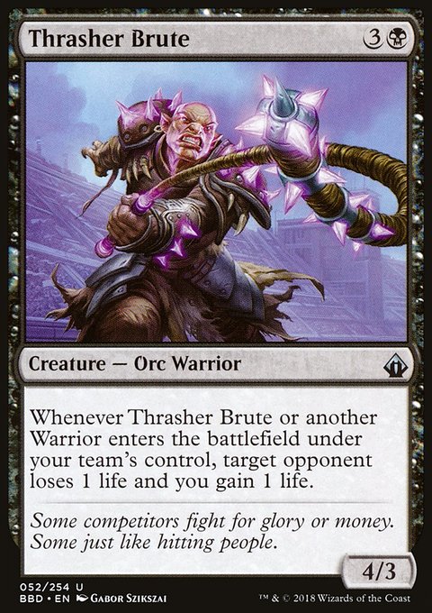 Thrasher Brute, Battlebond #52, Magic: The Gathering card