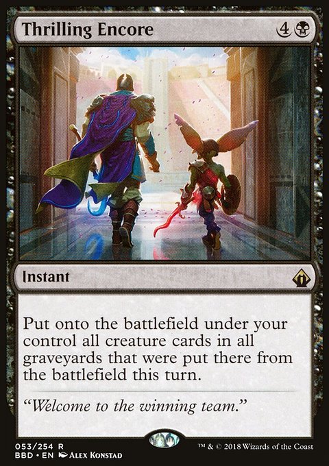 Thrilling Encore, Battlebond #53, Magic: The Gathering card