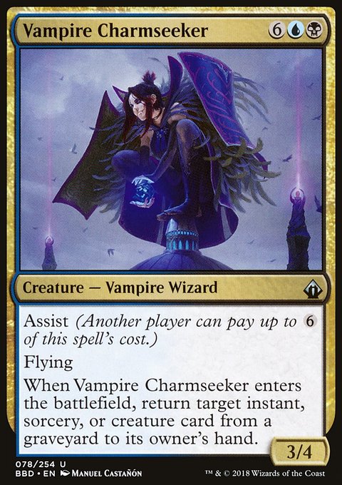 Vampire Charmseeker, Battlebond #78, Magic: The Gathering card