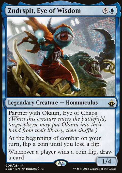 Zndrsplt, Eye of Wisdom, Battlebond #5, Magic: The Gathering card