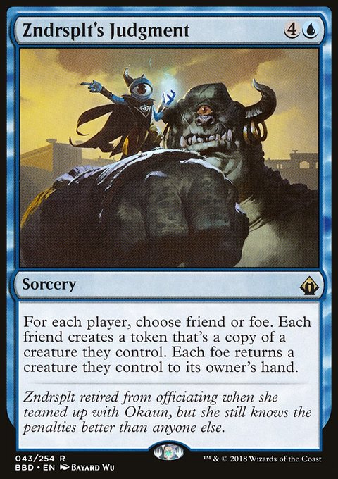 Zndrsplt's Judgment, Battlebond #43, Magic: The Gathering card