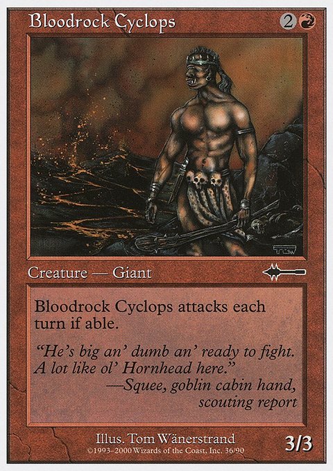 Bloodrock Cyclops, Beatdown Box Set #36, Magic: The Gathering card