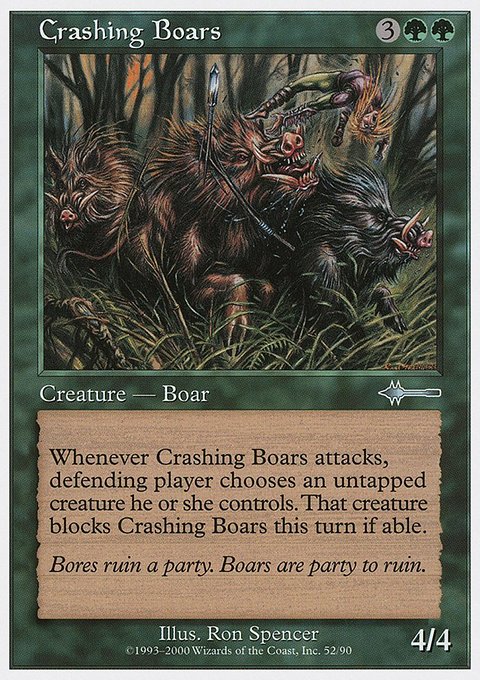 Crashing Boars, Beatdown Box Set #52, Magic: The Gathering card