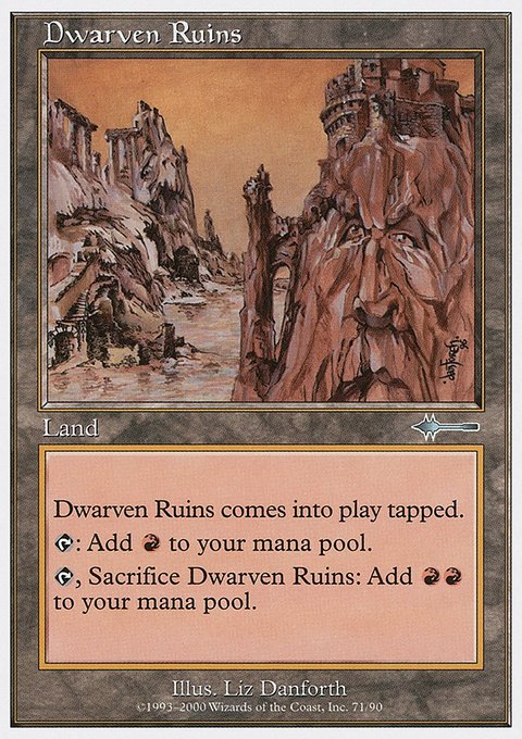 Dwarven Ruins, Beatdown Box Set #71, Magic: The Gathering card
