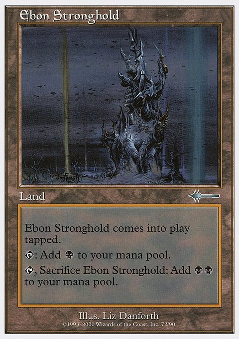 Ebon Stronghold, Beatdown Box Set #72, Magic: The Gathering card