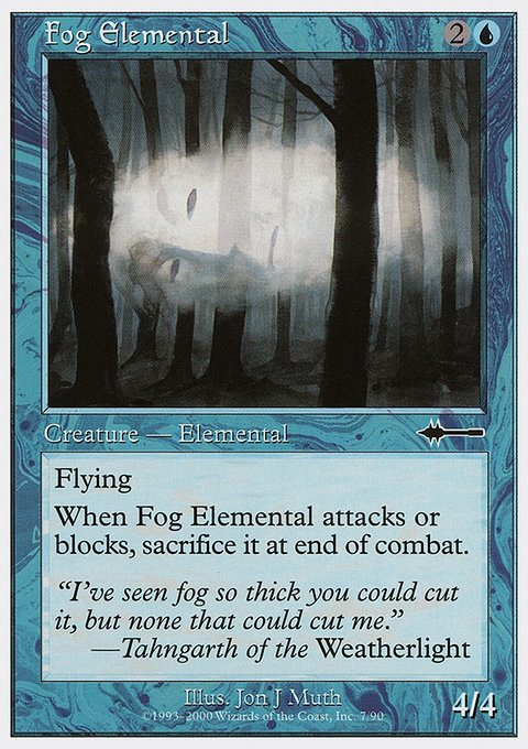 Fog Elemental, Beatdown Box Set #7, Magic: The Gathering card