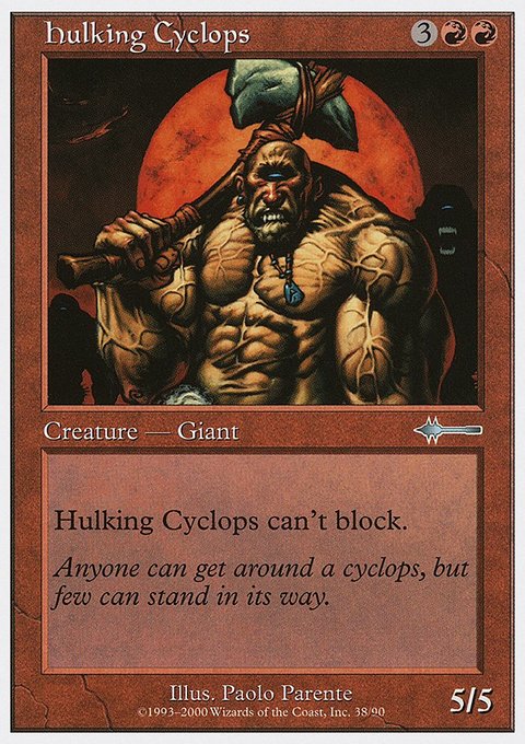 Hulking Cyclops, Beatdown Box Set #38, Magic: The Gathering card