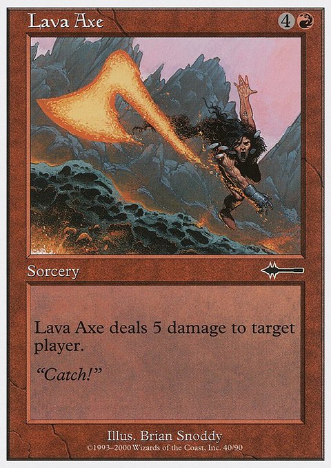 Lava Axe, Beatdown Box Set #40, Magic: The Gathering card