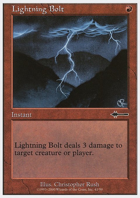 Lightning Bolt, Beatdown Box Set #41, Magic: The Gathering card