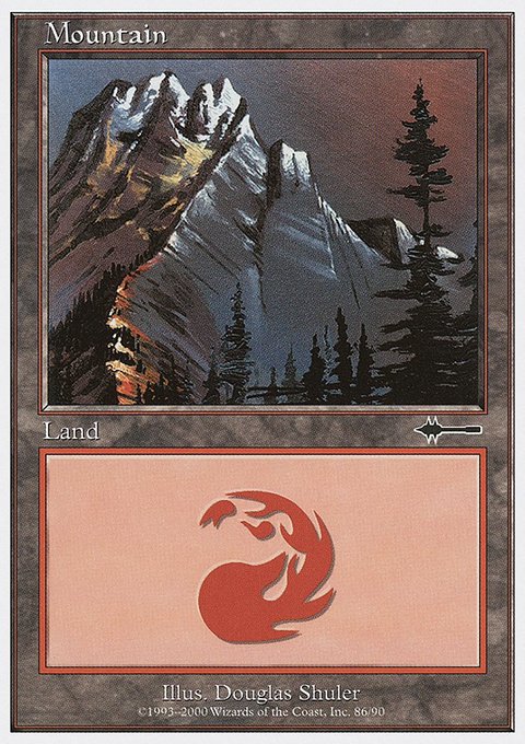 Mountain, Beatdown Box Set #86, Magic: The Gathering card