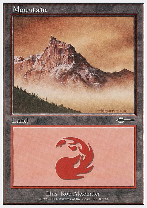 Mountain, Beatdown Box Set #87, Magic: The Gathering card