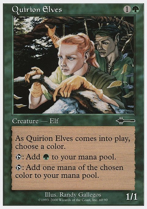 Quirion Elves, Beatdown Box Set #60, Magic: The Gathering card