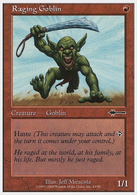 Raging Goblin, Beatdown Box Set #43, Magic: The Gathering card
