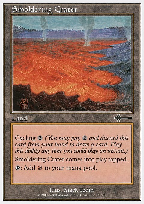 Smoldering Crater, Beatdown Box Set #77, Magic: The Gathering card