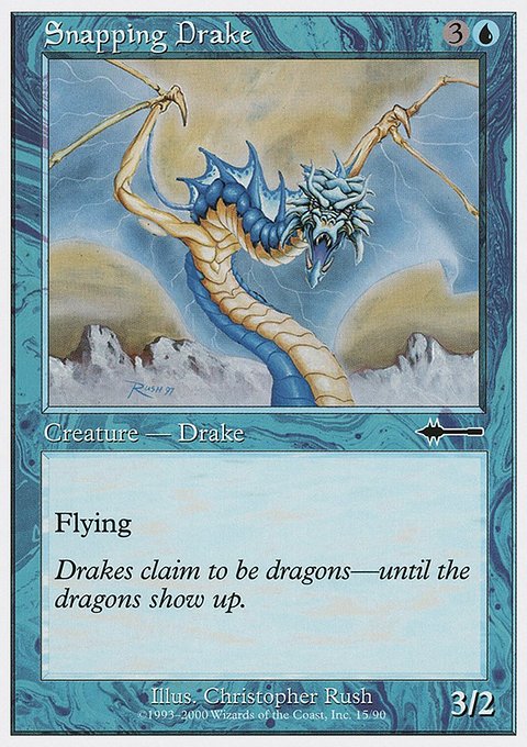 Snapping Drake, Beatdown Box Set #15, Magic: The Gathering card