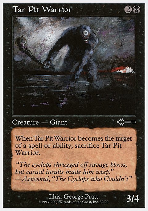 Tar Pit Warrior, Beatdown Box Set #32, Magic: The Gathering card