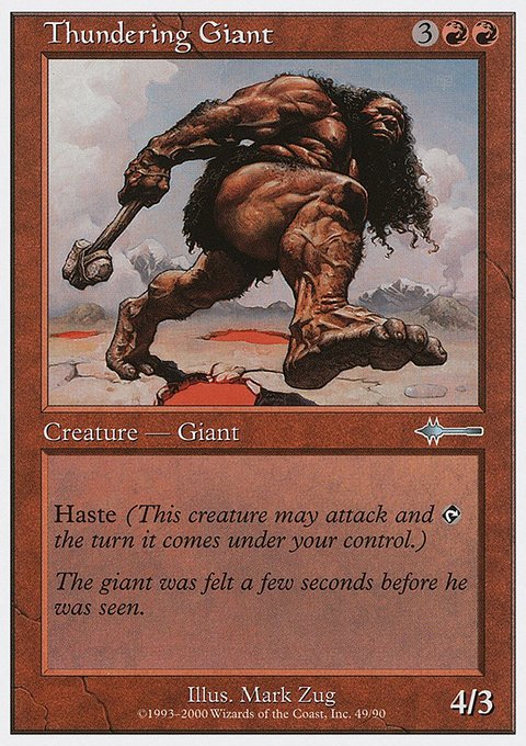 Thundering Giant, Beatdown Box Set #49, Magic: The Gathering card