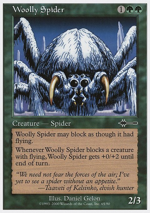 Woolly Spider, Beatdown Box Set #65, Magic: The Gathering card