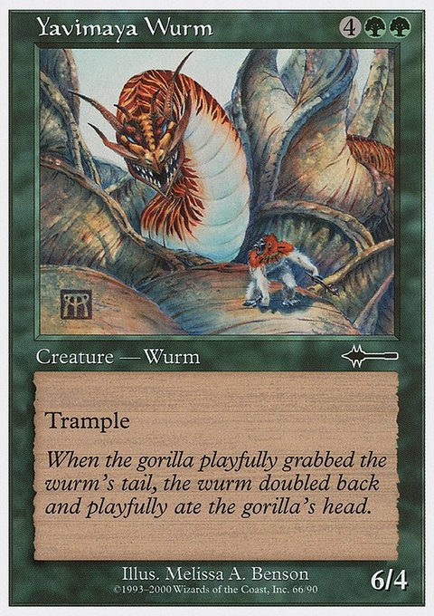 Yavimaya Wurm, Beatdown Box Set #66, Magic: The Gathering card