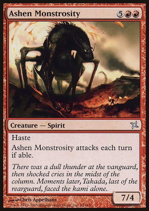 Ashen Monstrosity, Betrayers of Kamigawa #93, Magic: The Gathering card