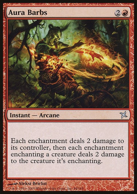Aura Barbs, Betrayers of Kamigawa #94, Magic: The Gathering card