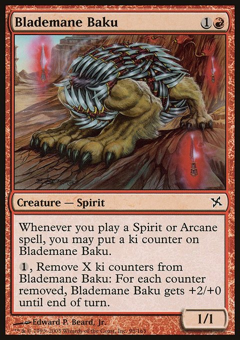 Blademane Baku, Betrayers of Kamigawa #95, Magic: The Gathering card