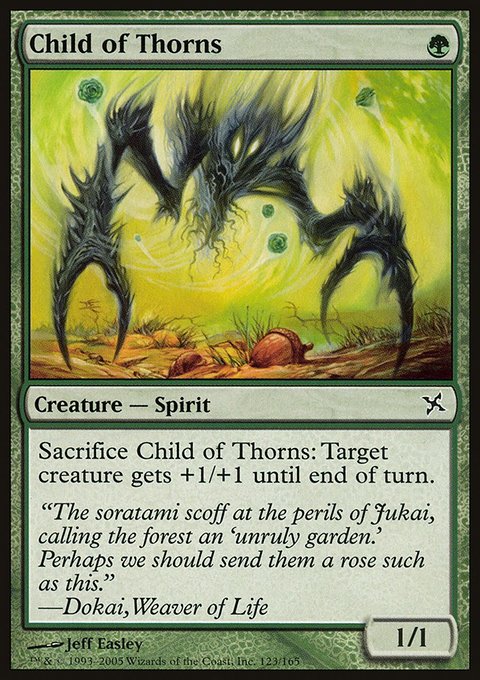 Child of Thorns, Betrayers of Kamigawa #123, Magic: The Gathering card