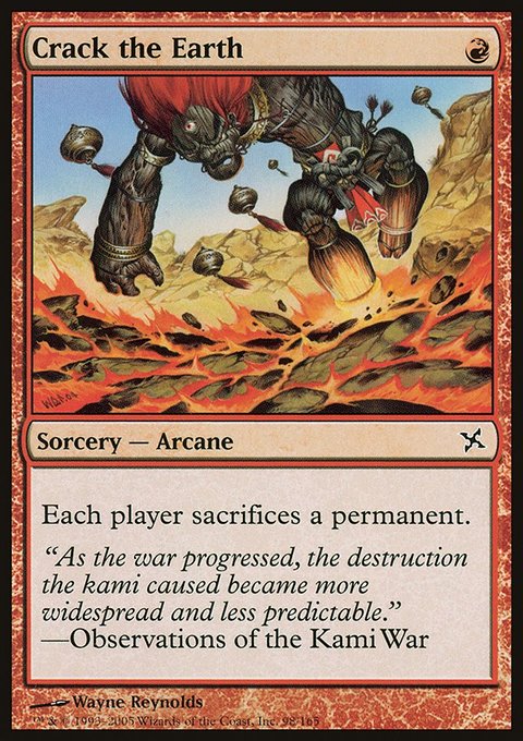 Crack the Earth, Betrayers of Kamigawa #98, Magic: The Gathering card