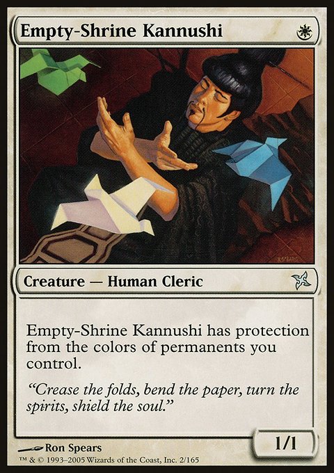 Empty-Shrine Kannushi, Betrayers of Kamigawa #2, Magic: The Gathering card