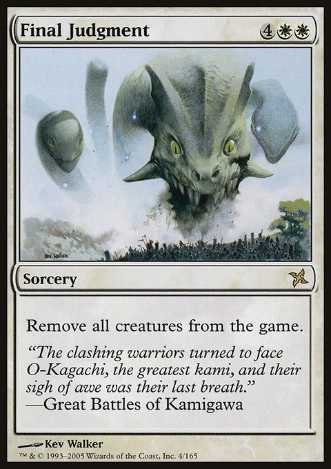 Final Judgment, Betrayers of Kamigawa #4, Magic: The Gathering card