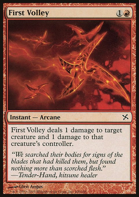 First Volley, Betrayers of Kamigawa #100, Magic: The Gathering card