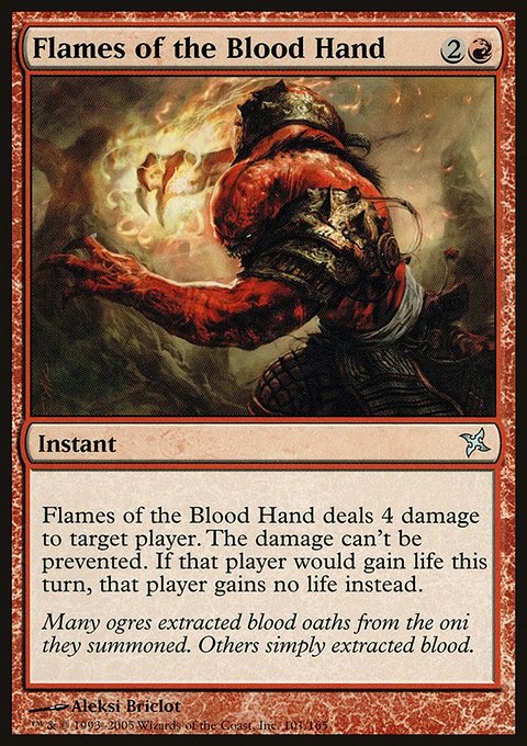 Flames of the Blood Hand, Betrayers of Kamigawa #101, Magic: The Gathering card