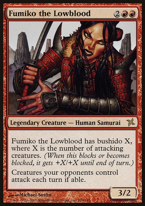 Fumiko the Lowblood, Betrayers of Kamigawa #104, Magic: The Gathering card