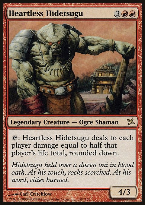 Heartless Hidetsugu, Betrayers of Kamigawa #107, Magic: The Gathering card
