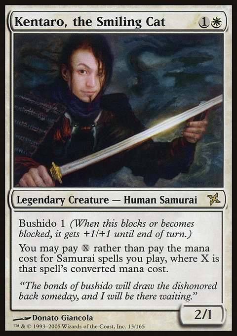 Kentaro, the Smiling Cat, Betrayers of Kamigawa #13, Magic: The Gathering card