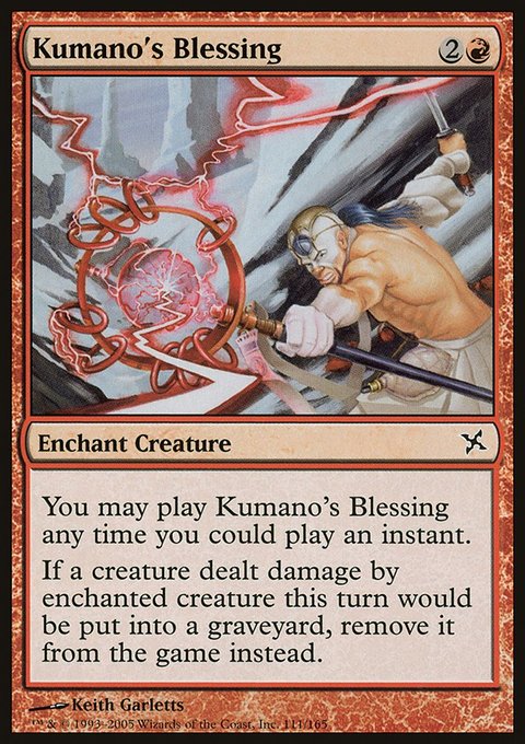Kumano's Blessing, Betrayers of Kamigawa #111, Magic: The Gathering card