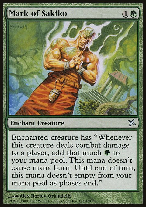 Mark of Sakiko, Betrayers of Kamigawa #135, Magic: The Gathering card