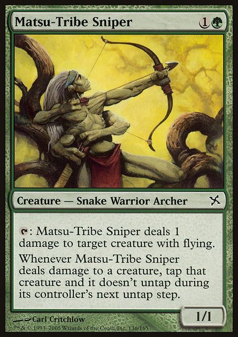 Matsu-Tribe Sniper, Betrayers of Kamigawa #136, Magic: The Gathering card